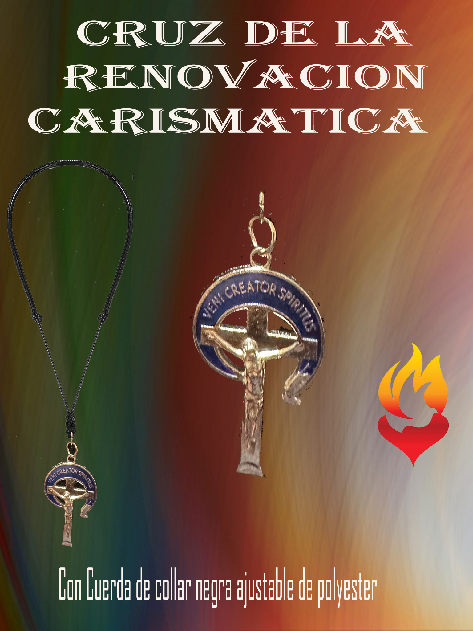 cruz de la Renovacion carismatica azul