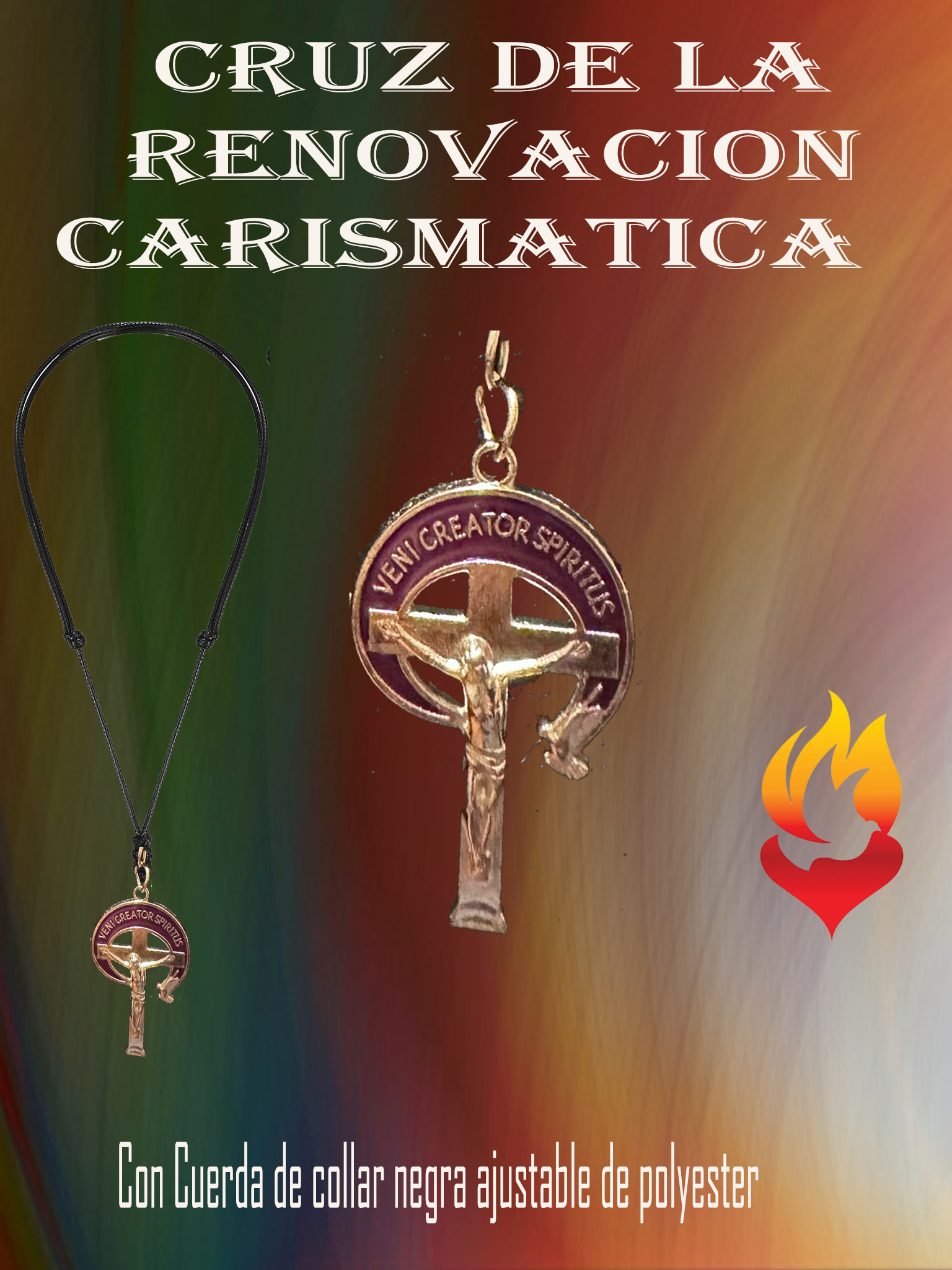 cruz de la Renovacion carismatica morada